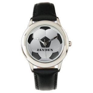 Aangepaste Naam Football Gepersonaliseerde Jongens Horloge