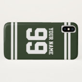 Aangepaste naam football jersey nummer atletic str Case-Mate iPhone case (Achterkant (horizontaal))