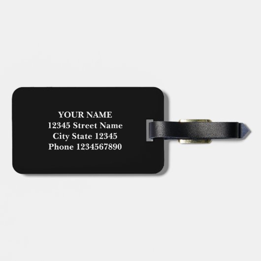 Aangepaste naam football jersey nummer atletisch r bagagelabel (Achterkant horizontaal)