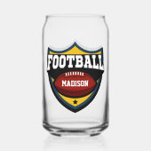 Aangepaste naam Football Logo Blikvorm Glas (Voorkant)