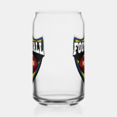 Aangepaste naam Football Logo Blikvorm Glas (Rechts)