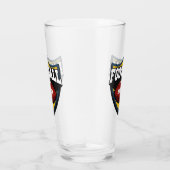 Aangepaste naam Football Logo Glas (Rechts)
