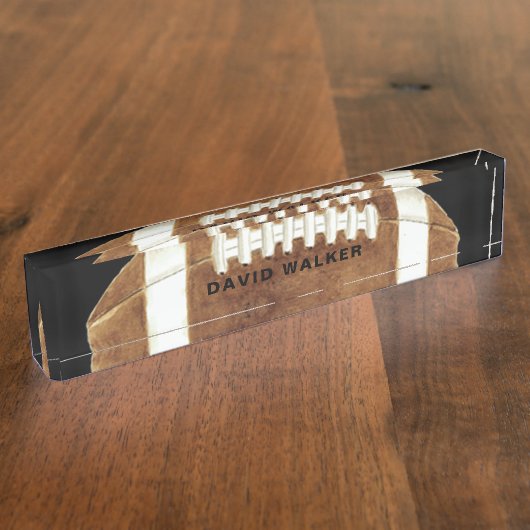 Aangepaste naam football naambordje (Zijkant)