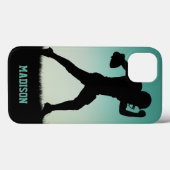 Aangepaste naam Football Player-telefoongesprekken Case-Mate iPhone Case (Achterkant (horizontaal))