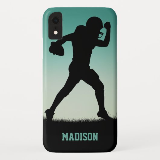 Aangepaste naam Football Player-telefoongesprekken Case-Mate iPhone Case (Achterkant)