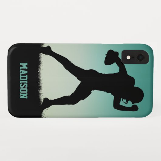 Aangepaste naam Football Player-telefoongesprekken Case-Mate iPhone Case (Achterkant (horizontaal))