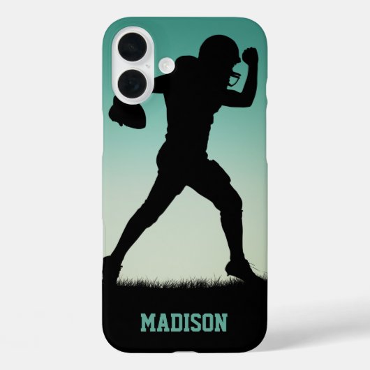Aangepaste naam Football Player-telefoongesprekken Case-Mate iPhone Case (Achterkant)