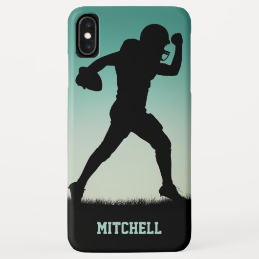 Aangepaste naam Football Player-telefoongesprekken Case-Mate iPhone Case (Achterkant)