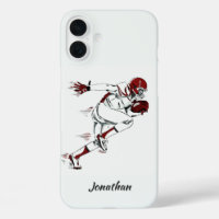 Aangepaste naam Football Player telefoonhoesjes