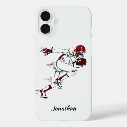 Aangepaste naam Football Player telefoonhoesjes Case-Mate iPhone Case (Achterkant)