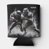 Aangepaste naam Football Players Illustratie Blikjeskoeler (Achterkant)