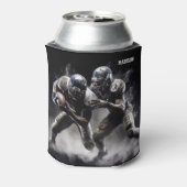 Aangepaste naam Football Players Illustratie Blikjeskoeler (Blikje Achterkant)