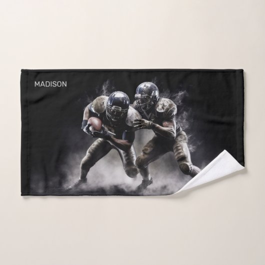 Aangepaste naam Football Players Illustratie Handdoek (Handdoek)