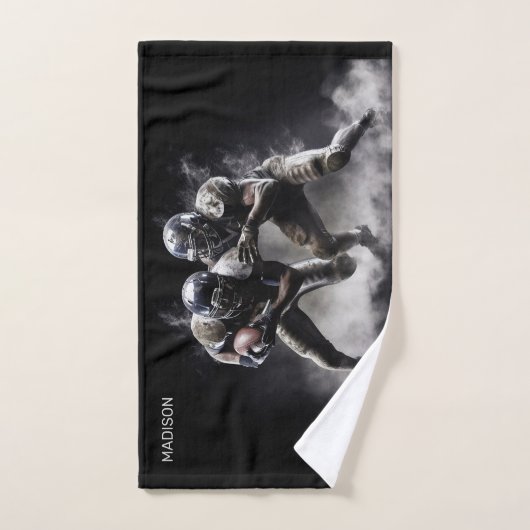Aangepaste naam Football Players Illustratie Handdoek (Handdoek)