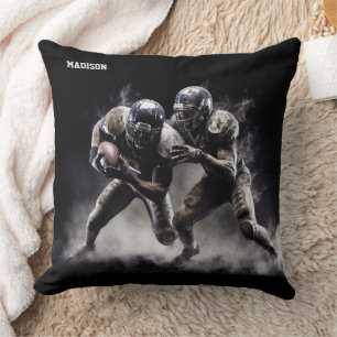 Aangepaste naam Football Players Illustratie Kussen