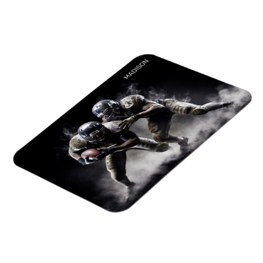 Aangepaste naam Football Players Illustratie Magneet (Linkerzijde)