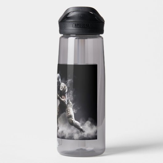 Aangepaste naam Football Players Illustratie Waterfles (Achterkant)