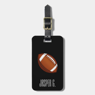Aangepaste naam football stijl bagagelabel