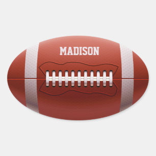 Aangepaste naam Footballs stickers