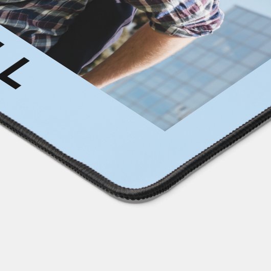 Aangepaste naam & foto Beste papa ooit Bureaumat (Hoek)