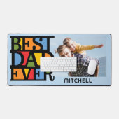 Aangepaste naam & foto Beste papa ooit Bureaumat (Keyboard & Muis)