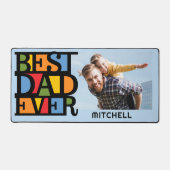 Aangepaste naam & foto Beste papa ooit Bureaumat (Voorkant)