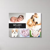 Aangepaste naam foto collage Canvas afdrukken (Voorkant)