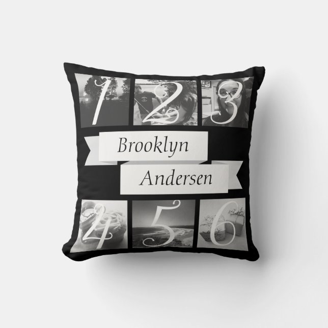 Aangepaste naam Foto Creëer Uw eigen foto Kussen (Voorkant)