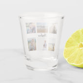 Aangepaste naam foto foto-collage shot glas (Achterkant)