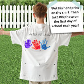 Aangepaste naam, foto, handafdruk klasse van 2038 t-shirt