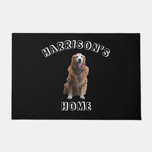 Aangepaste naam foto hond kat huisdier deurmat (Voorkant)
