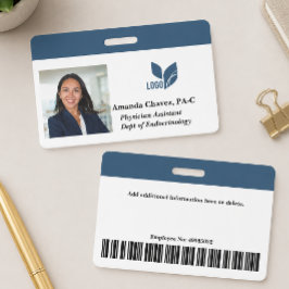 Aangepaste naam foto ID voor werknemer Badge