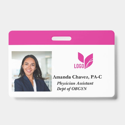 Aangepaste naam foto naam badge (Voorzijde)