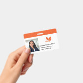 Aangepaste naam foto naam badge (Handheld)