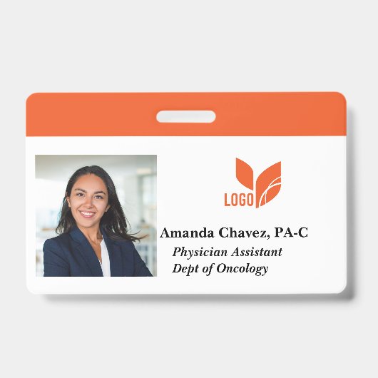 Aangepaste naam foto naam badge (Voorzijde)