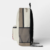 Aangepaste naam & foto Parijs Frankrijk Bedrukte Rugzak (Rechts)