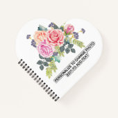 Aangepaste naam Fotokunst School Kantoor Home Hear Notitieboek (Voorkant)