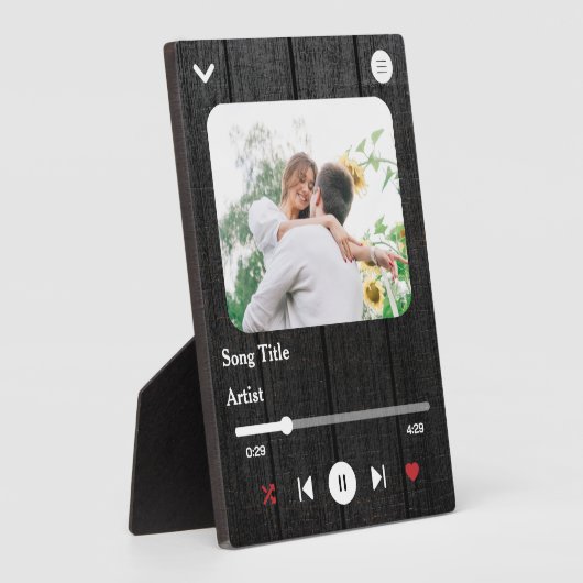 Aangepaste naam & fotoliefhebber voor het paar fotoplaat (Zijkant)