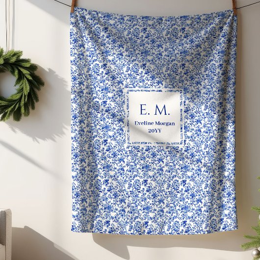 Aangepaste naam Frans Toile Blauwe Deken voor Haar