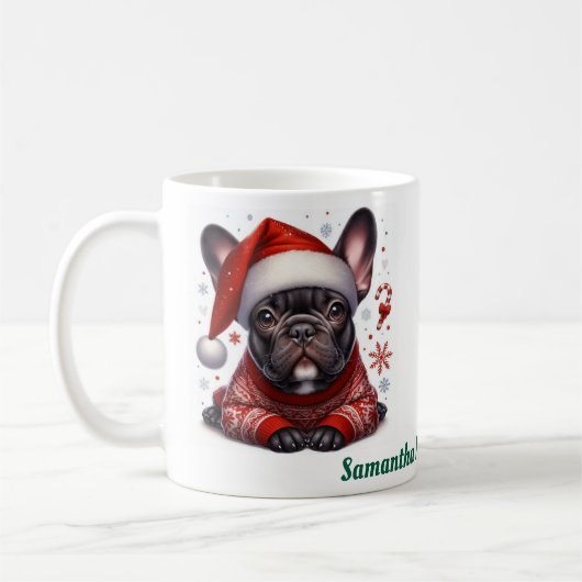 Aangepaste naam, Franse buldog Koffiemok (Links)