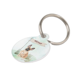 Aangepaste naam Franse Bulldog Huisdier Hond Huisdierpenning