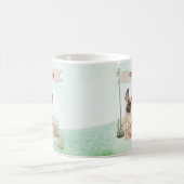 Aangepaste naam Franse Bulldog Pet Dog Koffiemok (Center)