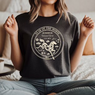 Aangepaste naam, frase en geboortejaar van het paa t-shirt