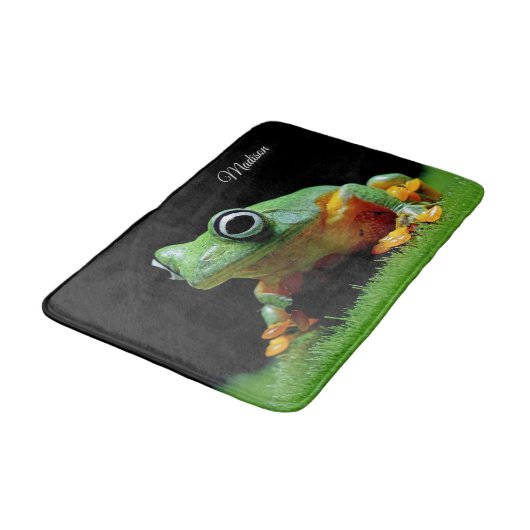 Aangepaste naam Frog Bath Mat (Gekanteld)