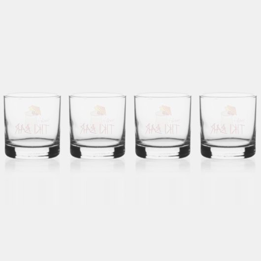 Aangepaste naam Frozen Drink Tiki Bar Whisky Glas (Achterkant)