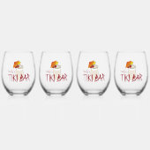Aangepaste naam Frozen Drink Tiki Bar Wijnglas Zonder Voet (Voorkant)