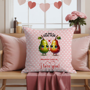 Aangepaste naam Fruit Stomme grap Cute Valentijn A Kussen