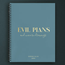 Aangepaste naam Fun Cool Chic EVIL PLANNER Planner