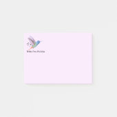 Aangepaste naam Fun Kolibrie Vogel Natuur Kunst Post-it® Notes (Voorkant)