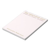 Aangepaste naam Fun List Liefhebber Pastel Roze Mi Notitieblok (Linkerzijde)